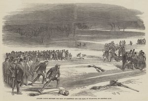 Match de curling entre le Comte de Mansfield et le Comte d